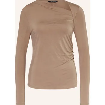 Lauren Ralph Lauren Dámské Tričko S Dlouhým Rukávem, hnědá, 44