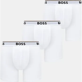 Boxerky Boxerky BOSS BoxerBr 3P Power 3-pack pánské, bílá barva, 50475282 00X, vel. L