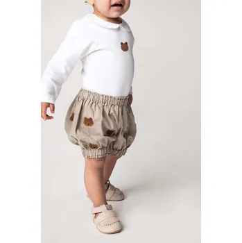 Dětské bavlněné šortky Donsje Carson Bloomers Bears 3029801. béžová 80X, vel. 86