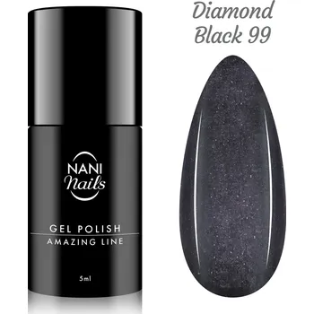 Lak na nehty NANI gel lak Amazing Line 5 ml - Diamond Black