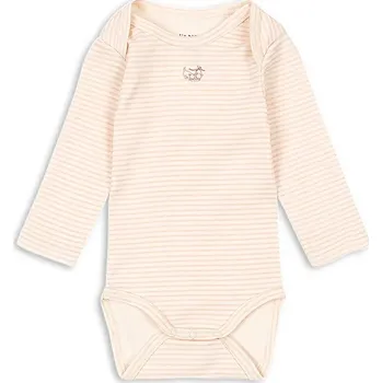 Kojenecký body Bavlněné kojenecké body Fanga Fontana FIO STRIPE LS BODY OCS FA100045 béžová 02X, vel. 74