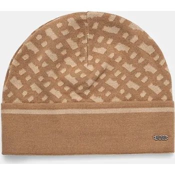 Čepice Čepice BOSS béžová barva, 50524295 80X, vel. ONE SIZE