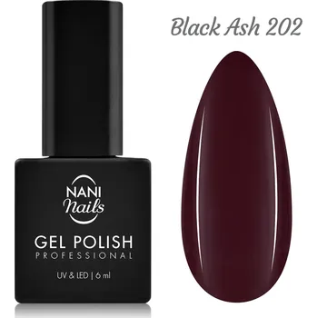 Lak na nehty NANI gel lak 6 ml - Black Ash