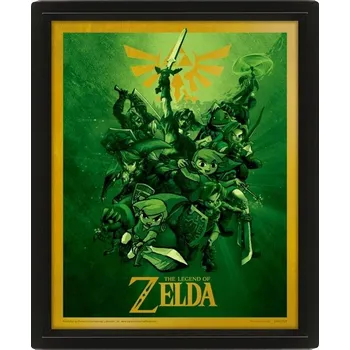 Obraz Plakát 3D obraz Zelda bez rámu 20 x 20 cm