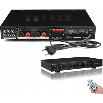 Hi-Fi komponenty 5.0 Bluetooth Zesilovač černý s FM rádiem