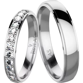 Prsten Angelika 12 White - snubní prsteny z bílého zlata