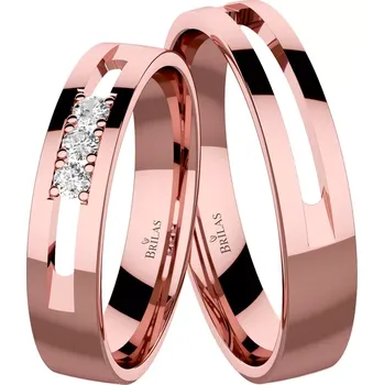 Prsten Clemente Red - snubní prsteny z červeného zlata