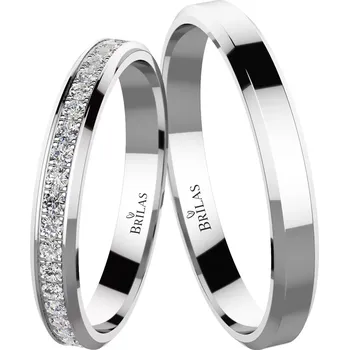 Prsten Valoria White - snubní prsteny z bílého zlata