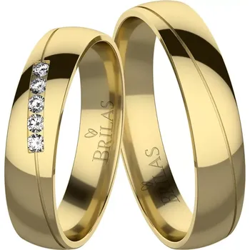 Prsten Enrica Gold - snubní prsteny ze žlutého zlata