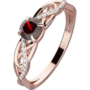 Prsten Kelt Red - půvabný prsten z růžového zlata