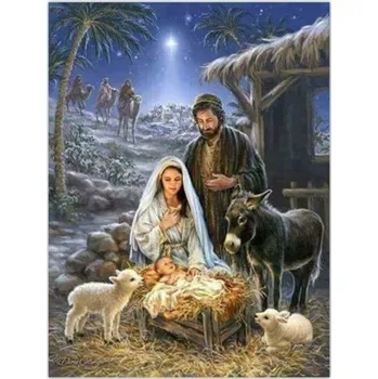 Norimpex Diamantový obrázek malování 30x40cm - Tři králové