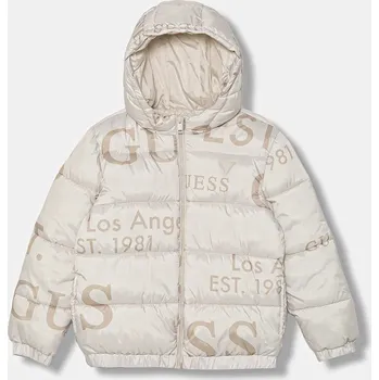 Chlapecká bunda Dětská bunda Guess béžová barva, H5BJ00 WCFM0 H5BJ00.WCFM0.9BYA 80X, vel. 122-125
