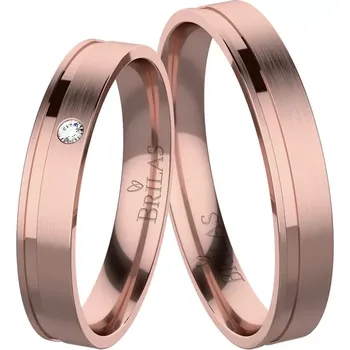 Prsten Kristen Red - snubní prsteny z červeného zlata