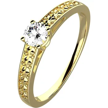Prsten Milena Gold Briliant - zásnubní prsten ze žlutého zlata