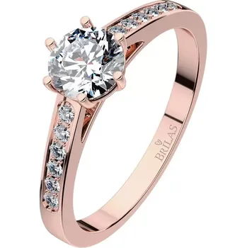 Prsten Isisi Red Briliant - okázalý zásnubní prsten z červeného zlata