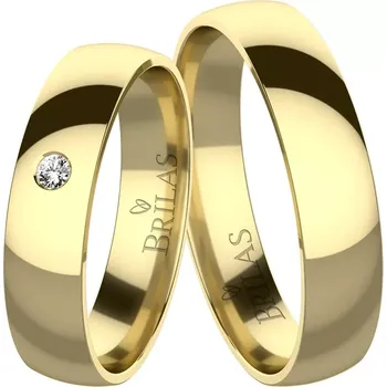 Prsten Mizar Gold Diamond - snubní prsteny ze žlutého zlata