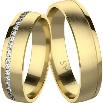 Prsten Desirat Gold - snubní prsteny ze žlutého zlata