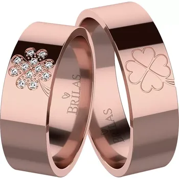 Šperk Albion Red Briliant - snubní prsteny z červeného zlata