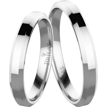 Prsten Mitre White - snubní prsteny z bílého zlata