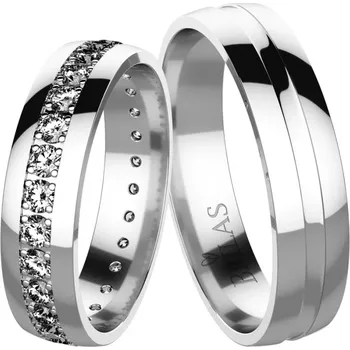 Prsten Rosalia White - snubní prsteny z bílého zlata