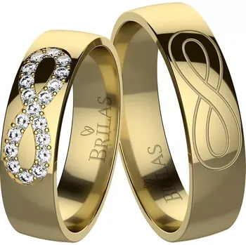 Prsten Infinity Gold - snubní prsteny ze žlutého zlata