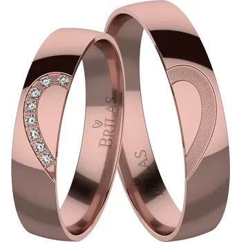 Prsten Jana Red - snubní prsteny z červeného zlata