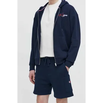 Bavlněné šortky Tommy Jeans tmavomodrá barva, DM0DM18479 59X, vel. XXL