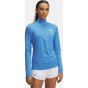 Dámské tričko Dámské tričko Under Armour Tech 1/2 Zip- Twist-BLU 1384225-402 Modrá XS