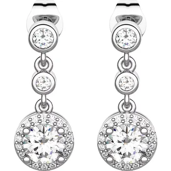 Náušnice Kajika - stříbrné náušnice se zirkony