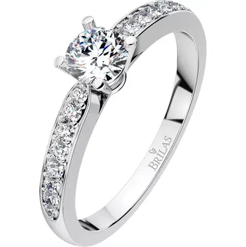 Prsten Lenka W Briliant - oblíbený zásnubní prsten z bílého zlata