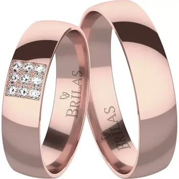 Prsten Fotini Red - snubní prsteny z červeného zlata