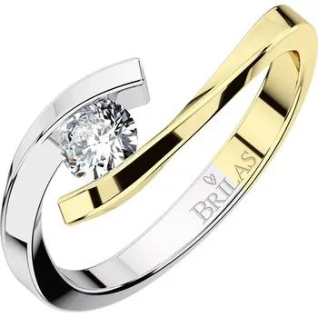 Prsten Nuria Colour GW - originální zásnubní prsten z bílého a žlutého zlata