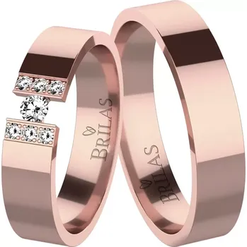 Prsten Epona Red - snubní prsteny z červeného zlata