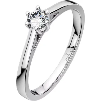 Prsten Helena WW Safír III. - zásnubní prsten z bílého zlata se safírem