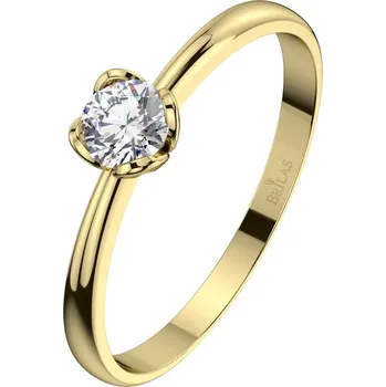 Prsten Elizabeta G Briliant - zásnubní prsten ze žlutého zlata s briliantem