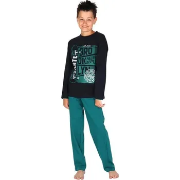 Chlapecké pyžamo Calvi Pyžamo chlapecké dlouhé 512 tmavě modré Barva: tmavě modrá, Velikost: 150