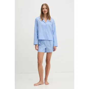 Pánské pyžamo Bavlněné pyžamo Karl Lagerfeld A1W45004 modrá 50X, vel. S