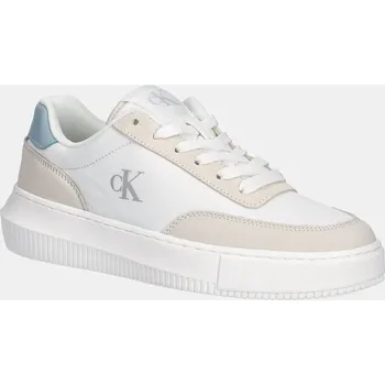 Pánské tenisky Sneakers boty Calvin Klein Jeans CHUNKY CUPSOLE LOW MIX IN bílá barva, YW0YW01768 00B, EUR 37