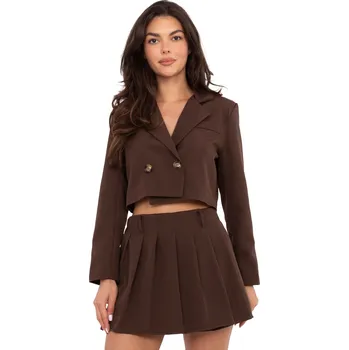 Podprsenka Italy Moda dámský komplet hnědý, běžný střih, velikost XL