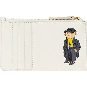 Peněženka Kožená peněženka Polo Ralph Lauren dámská, béžová barva, 427980479 01X, vel. ONE SIZE