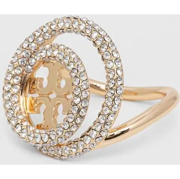 Prsten Prstýnek Tory Burch Miller Pave Double 157233.783 zlatá 10Y, vel. 6