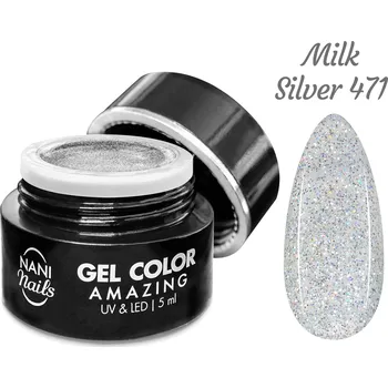 NANI UV gel Amazing Line 5 ml - Milk Silver