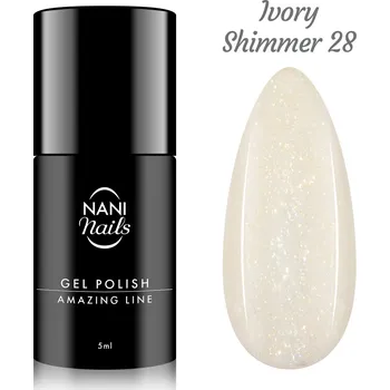Lak na nehty NANI gel lak Amazing Line 5 ml - Ivory Shimmer