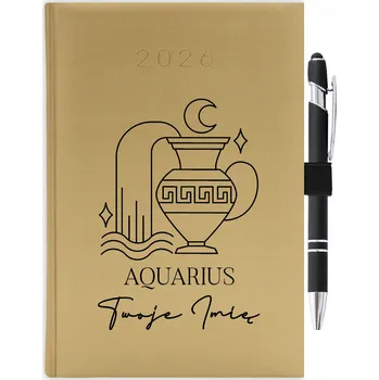 Kalendář Knižní kalendář 2026 A5 zlatý