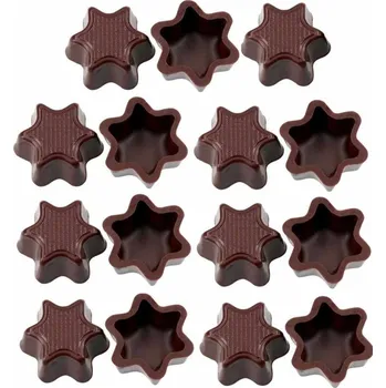 Čokoláda Cake Masters Hořká čokoládová mistička Hvězda 15ks