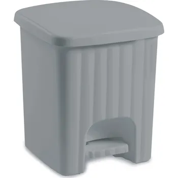 Odpadkový koš Odpadkový koš 4,5 l s pedálem, popelavý/šedý