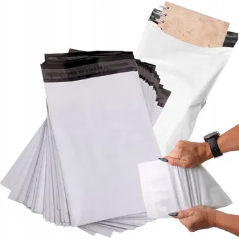 Obálka Plastové obálky 19x25cm bílé 50 kusů