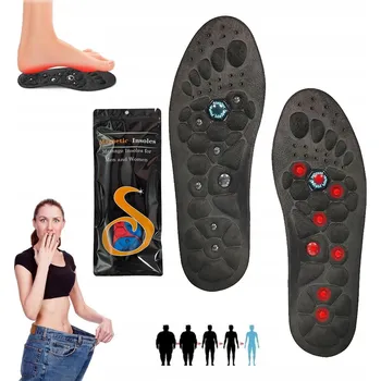 Vložka do bot MAGNETICKÉ MASÁŽNÍ VLOŽKY S AKUPRESUROU S 35-39 DO BOT S LÉČIVÝMI MAGNETY Černá