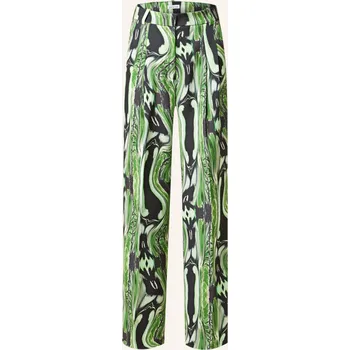 Dámské kalhoty Mrs & Hugs Dámské Marlene Kalhoty, zelená / světle zelená /...