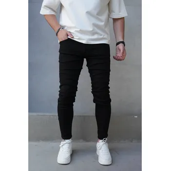 Pánské džíny 2Y Premium Černé skinny džíny – Blackout Fit Velikost: 31